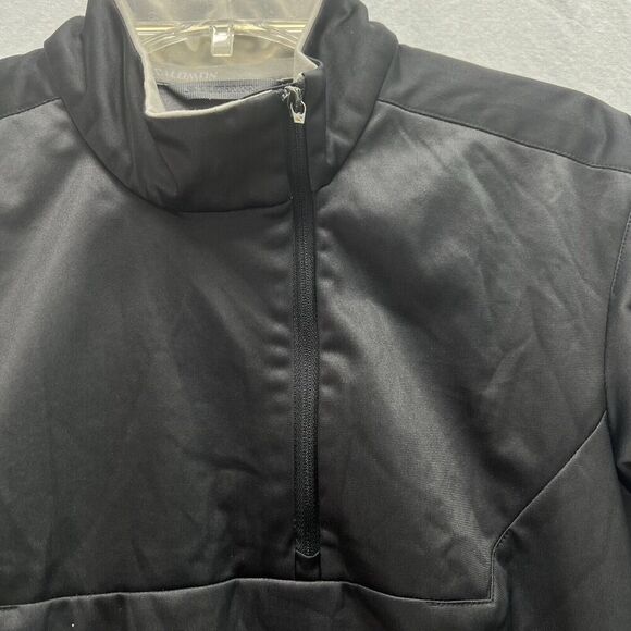 Salomon Women's Windstopper Running Jacket Sz M Gray Quarter Zip - Picture 3 of 14
